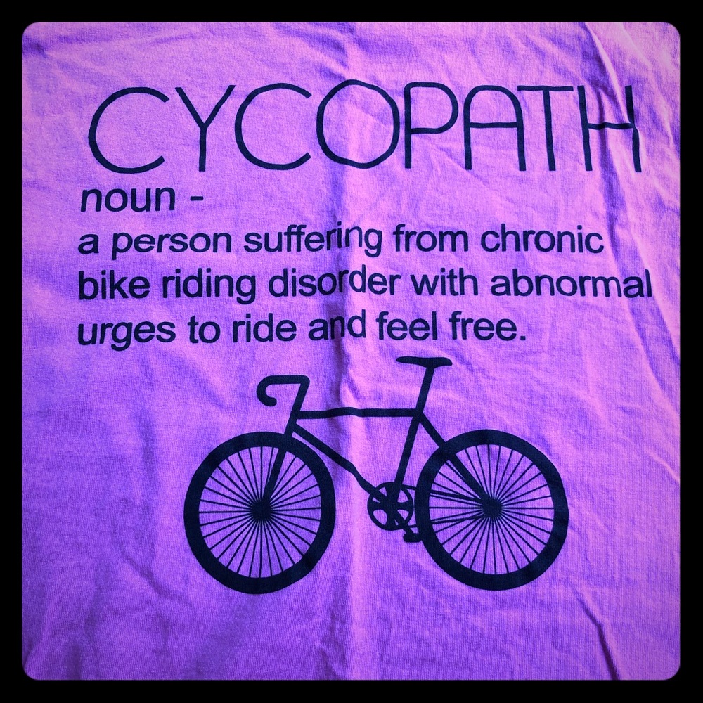 💗🚲 Pink Cycopath Tee! 🚲💗 - Picture 2 of 3